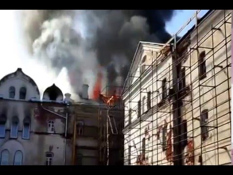 Пожар в Зимней гостинице на Валааме.