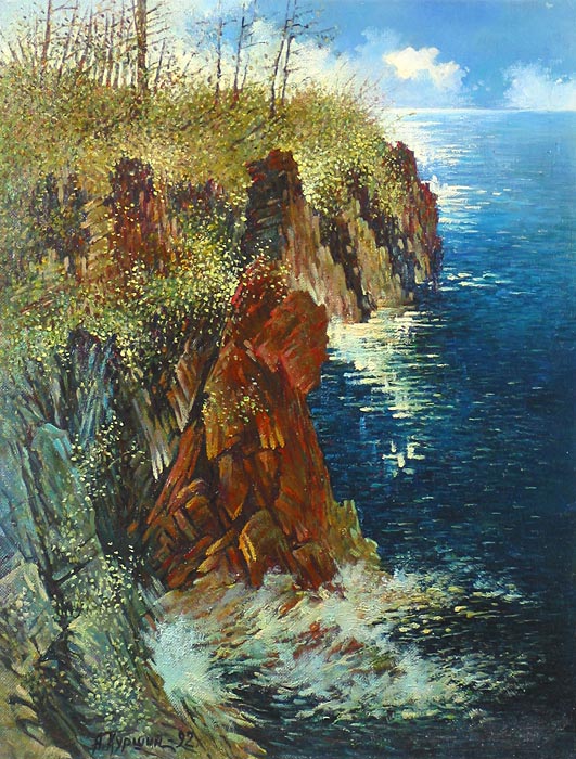 Дивный остров 63x48 см. Холст. Масло. 1992 г.
