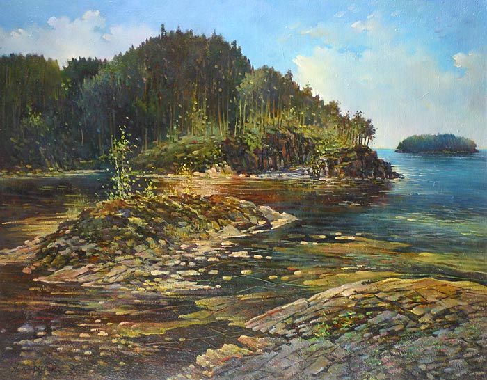 Дивная бухта 80x65 см. Холст. Масло. 1996 г.