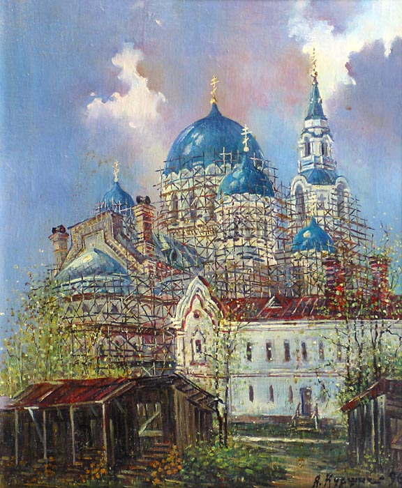 Спасо-Преображенский собор 46x38 см. Холст. Масло. 1996 г.