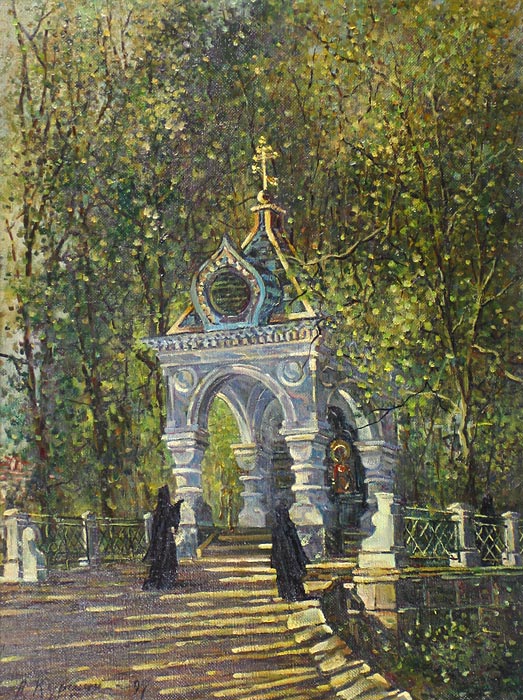 Знаменская часовня 61x46 см. Холст. Масло. 1997 г.