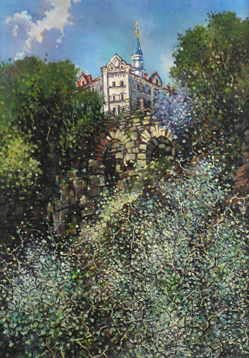 Нижний сад монастыря 53x73 см. Холст. Масло. 1997 г.