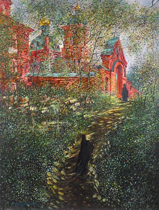 Воскресенский скит 81x61 см. Холст. Масло. 1992-1993 г.