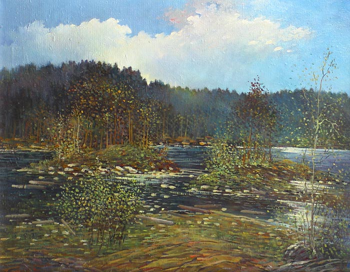 Уголок острова 50x40 см. Холст. Масло. 1996 г.