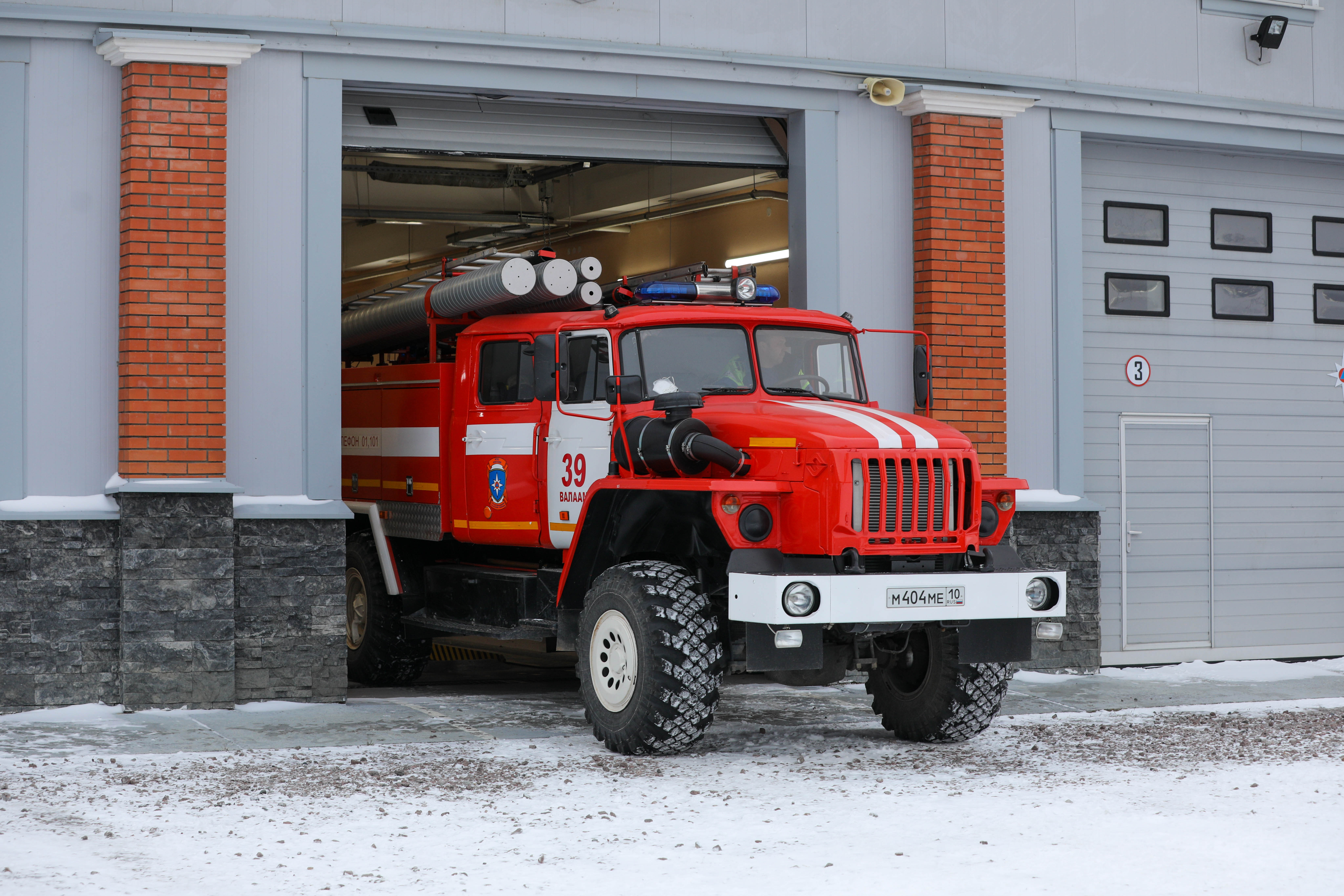 Добровольная пожарная дружина Валаама заняла первое место в Карельском смотр-конкурсе пожарных команд
