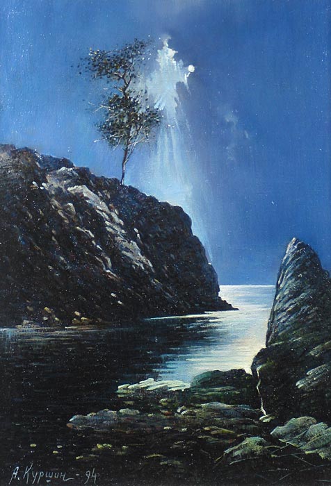 Белая ночь 67x47 см. Холст. Масло. 1994 г.