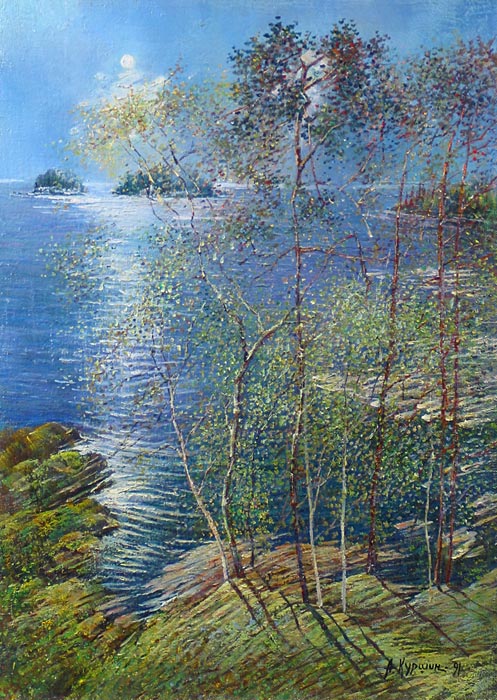 Весенний день 55x40 см. Холст. Масло. 1991 г.