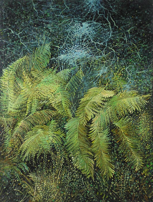 Папоротники 79x62 см. Холст. Масло. 1997 г.