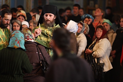 Помазание освященным маслом