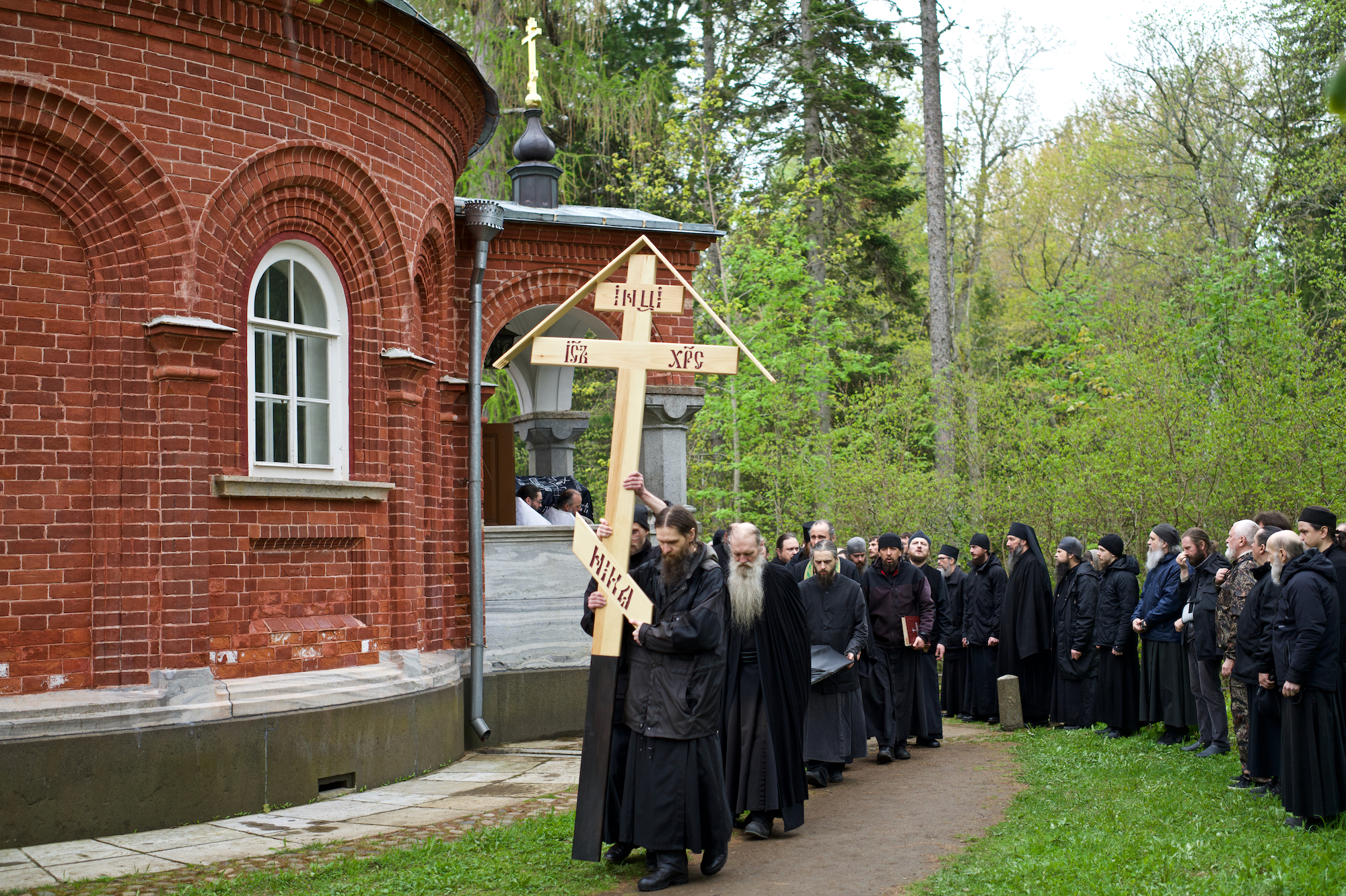Погребение иеросхимонаха Силуана