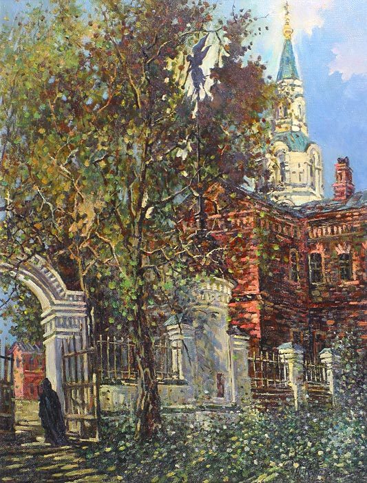 Трубящий ангел 63x48 см. Холст. Масло. 1997 г.
