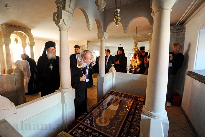 Посещение Святейшим Патриархом Кириллом Воскресенского скита