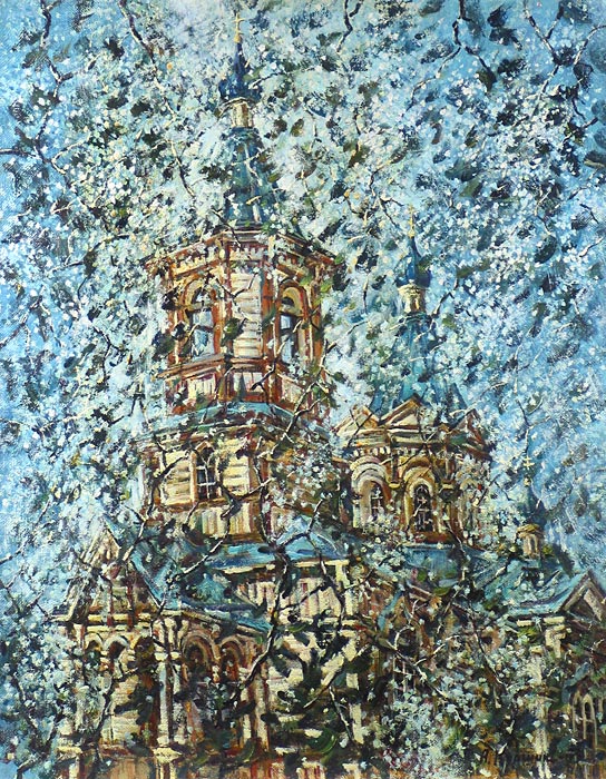 Гефсиманский скит 71x56 см. Холст. Масло. 1993 г.