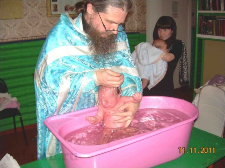 Таинство Крещения в с. Тиличики, Камчатского края