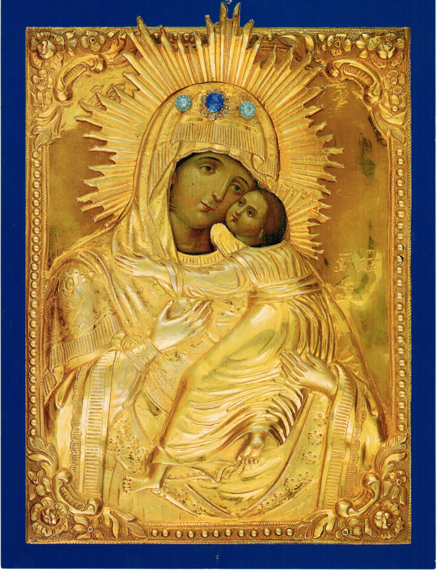 Икона Божией Матери "Сладко лобзающая", принадлежащая преподобному Антипе Валаамскому