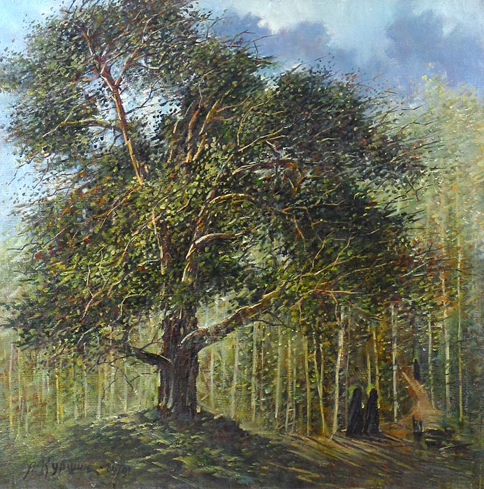 Шторм в лунную ночь 78x58 см. Холст. Масло. 1994 г.
