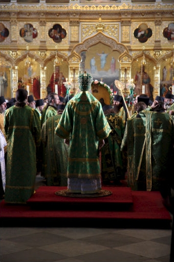 Молебен перед началом крестного хода