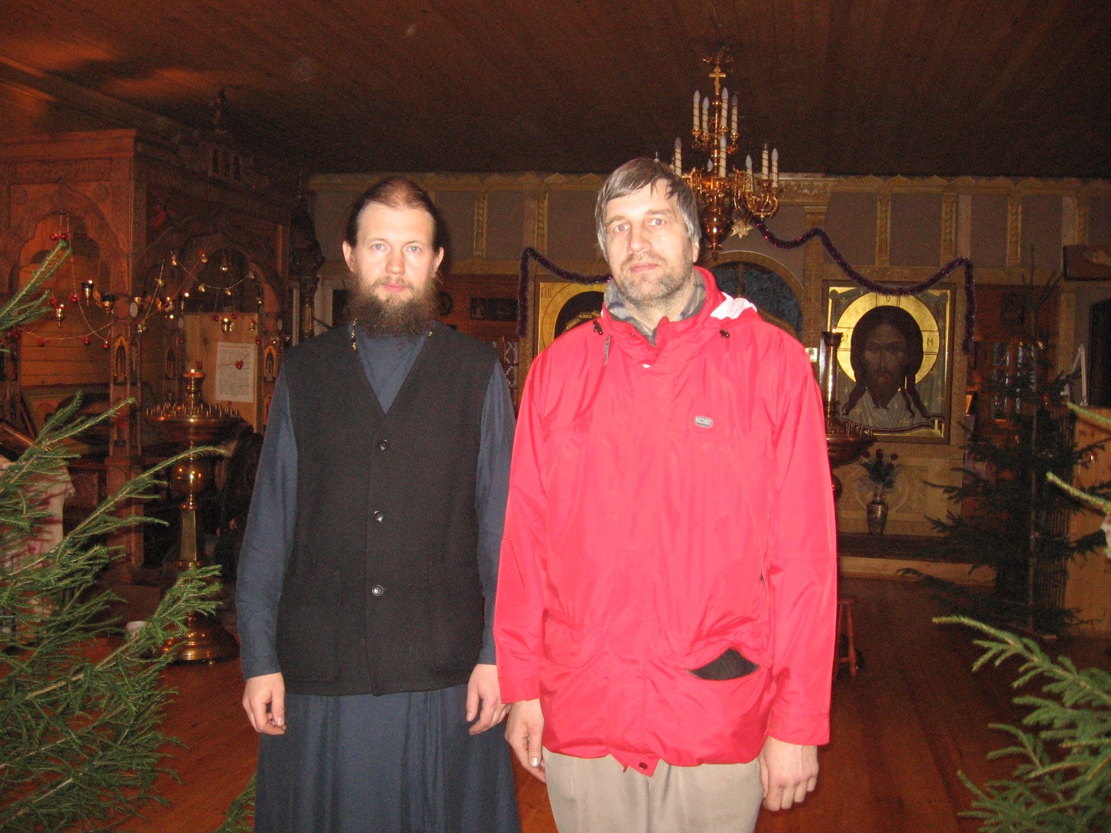 Мы с отцом Михаилом Ганешиным. 9 января 2006 г.