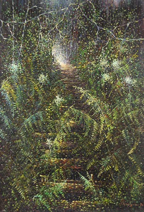 Папоротники 96x66 см. Холст. Масло. 1996 г.