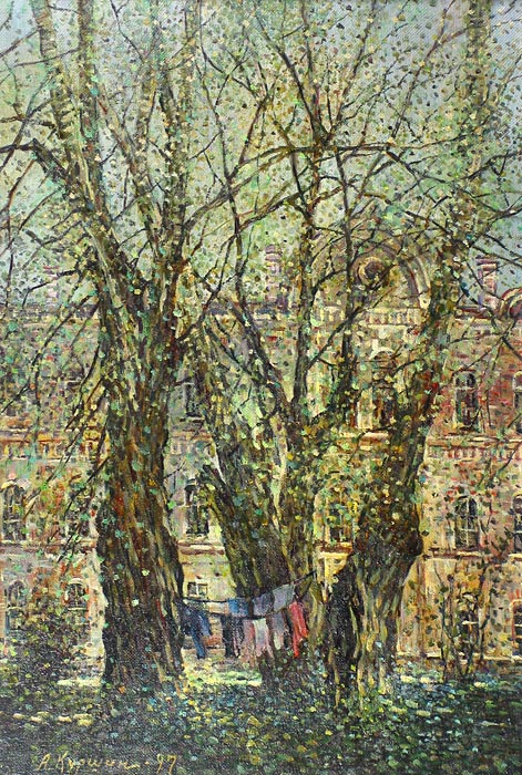 Зимняя гостиница 65x44 см. Холст. Масло. 1997 г