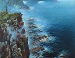 Перед рассветом 65x45 см. Холст. Масло. 1993 г.