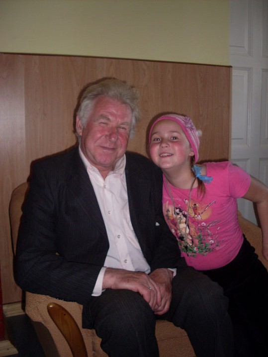 С младшей дочерью Ольгой, 2005 год