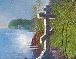 У Гефсиманского скита 39x25 см. Холст. Масло. 1991 г.