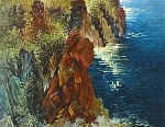 Дивный остров 63x48 см. Холст. Масло. 1992 г.