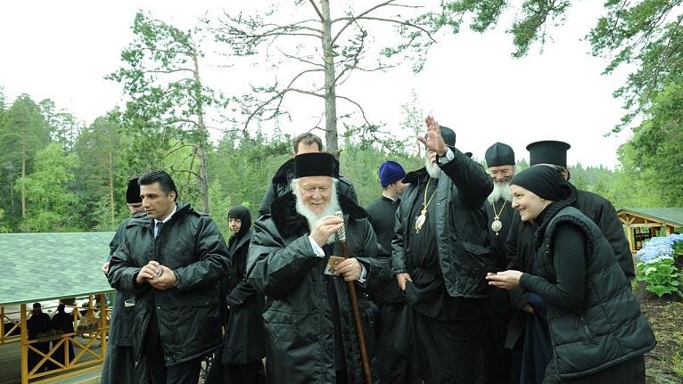 Завершился визит Патриарха Константинопольского Варфоломея на остров Валаам.