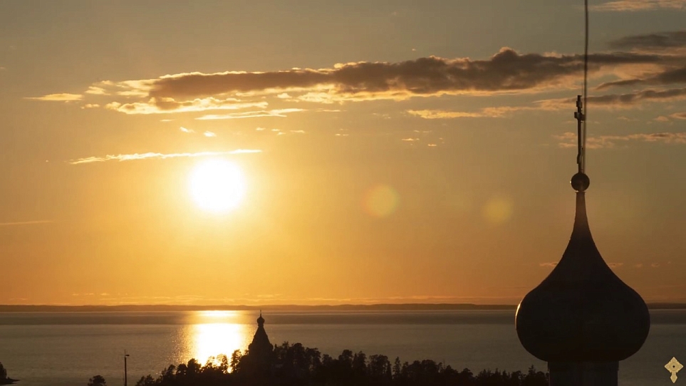 Закат на острове Валаам. Лето 2019 года