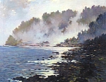 Туман над бухтой 37x37 см. Холст. Масло. 1997 г.