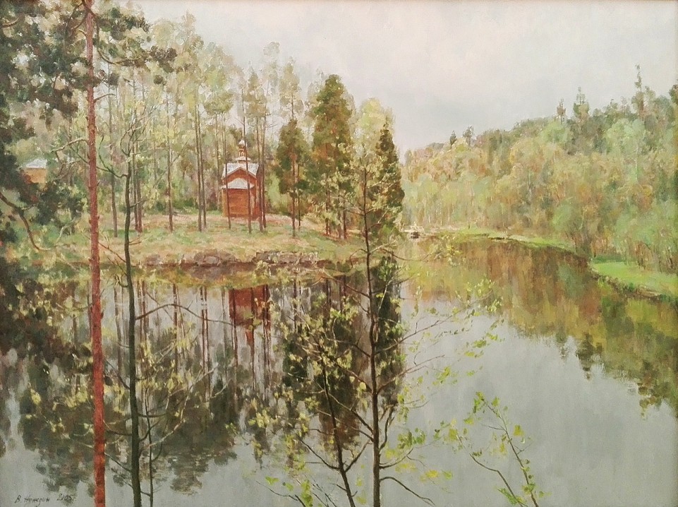 Владимир Нуждин. Коневский скит. Утро