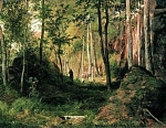 Шишкин И.И. Пейзаж с охотником. Остров Валаам 1867