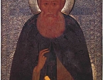 Преподобный Александр Свирский. Икона XVI века