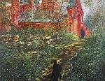 Воскресенский скит 81x61 см. Холст. Масло. 1992-1993 г.