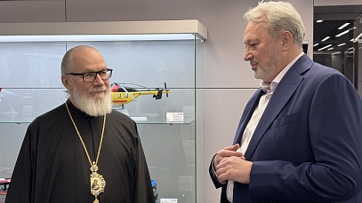 Рабочая встреча епископа Троицкого Панкратия с генеральным директором ГТЛК Михаилом Парневым