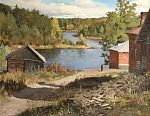 Валаамская ферма в конце ХХ века. Неизвестный художник