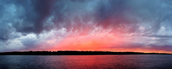 Закат над Ладогой