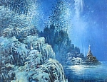 Монастырская бухта зимой 67x49 см. Холст. Масло. 1991 г.