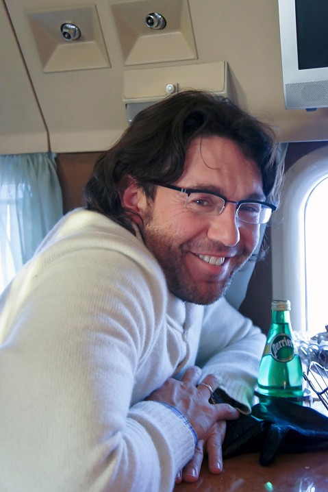 Андрей Малахов в вертолёте. 12 января 2012 г.