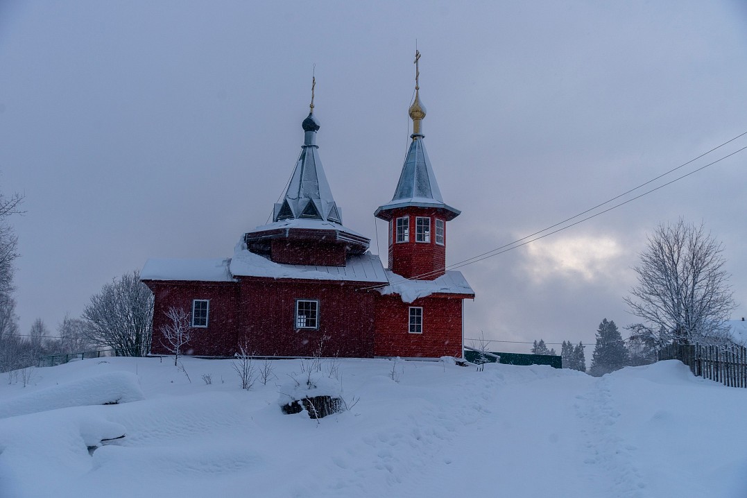 Церковь пророка Илии в Ножкино. 17 декабря 2021 г.