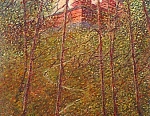 На горе... 59x29 см. Холст. Масло. 1991 г.