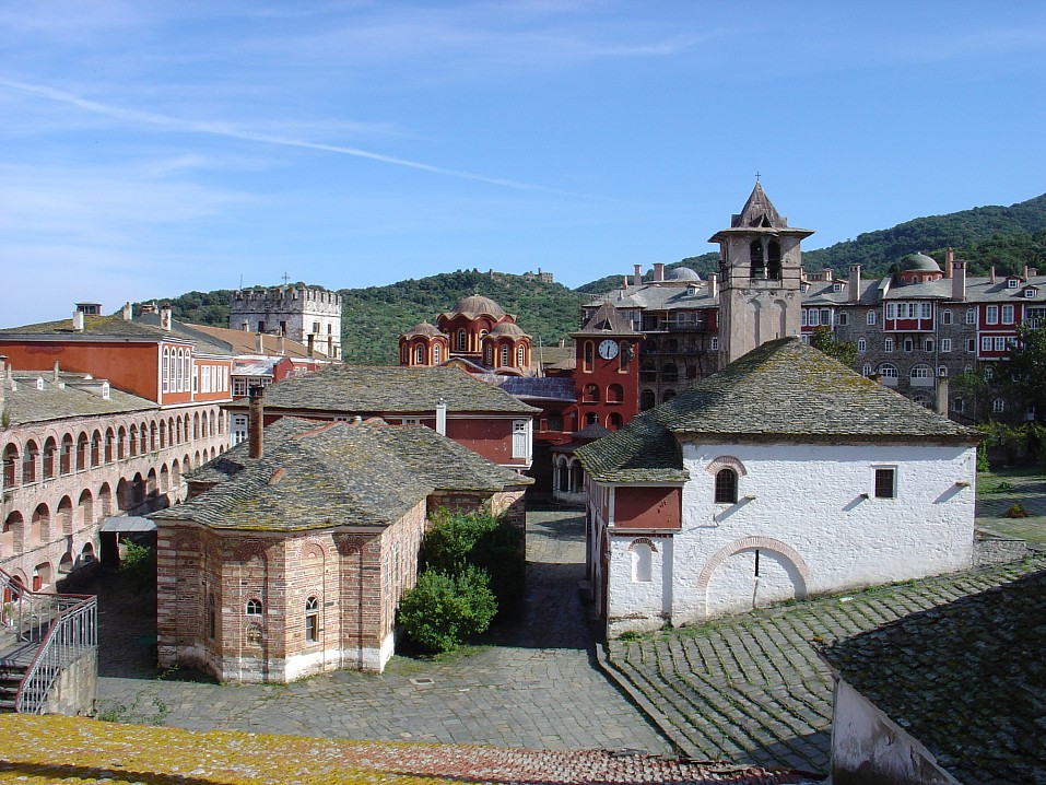 Афон. Монастырь Ватопед.