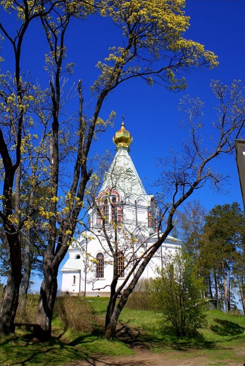 Вид на храм Никольского скита
