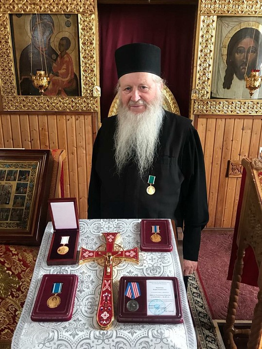 Отец Варфоломей удостоился иметь все награды Валаамской обители