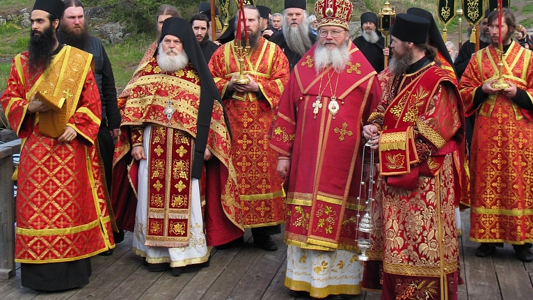 Игумен монастыря Ватопед архим. Ефрем на Валааме