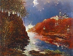 Монастырская бухта 53x52 см. Холст. Масло. 1996 г