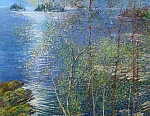 Весенний день 55x40 см. Холст. Масло. 1991 г.