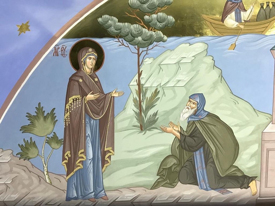 Роспись в Свято-Арсеньевском храме Коневского Рождество-Богородичного монастыря