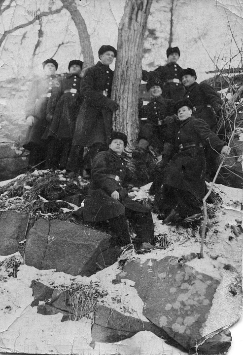 Валаамские юнги на отдыхе. Зима 1940 года